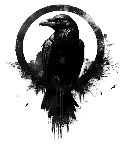 Raven in Artistic Circle