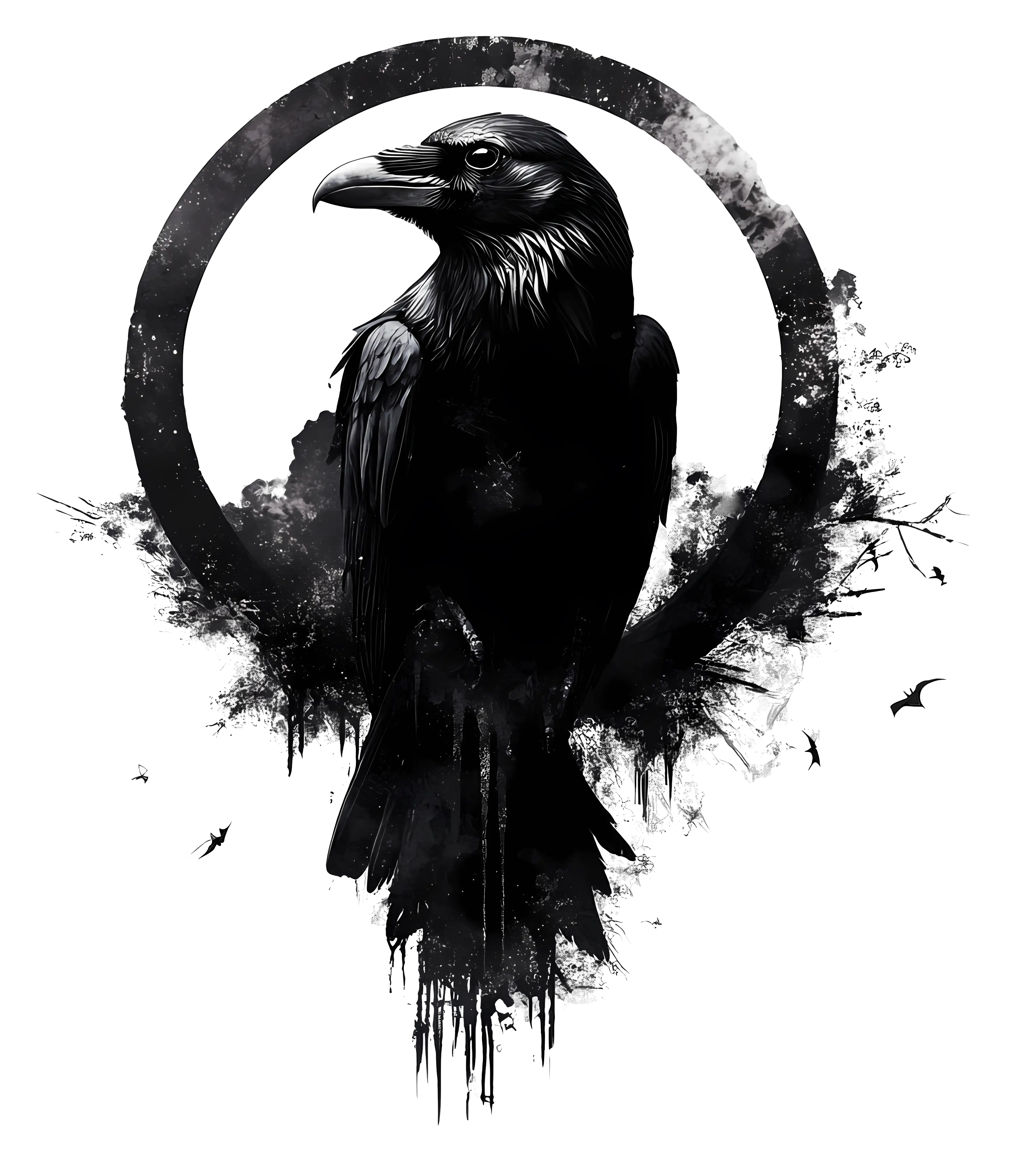 Raven in Artistic Circle