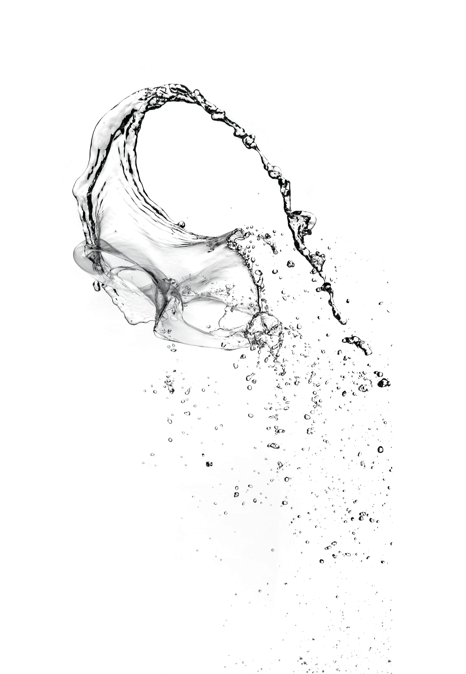 Abstract Water Splash in Motion