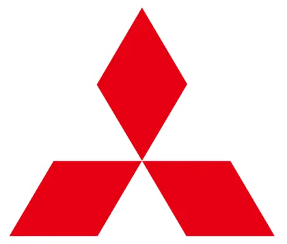 Red Iconic Mitsubishi Logo