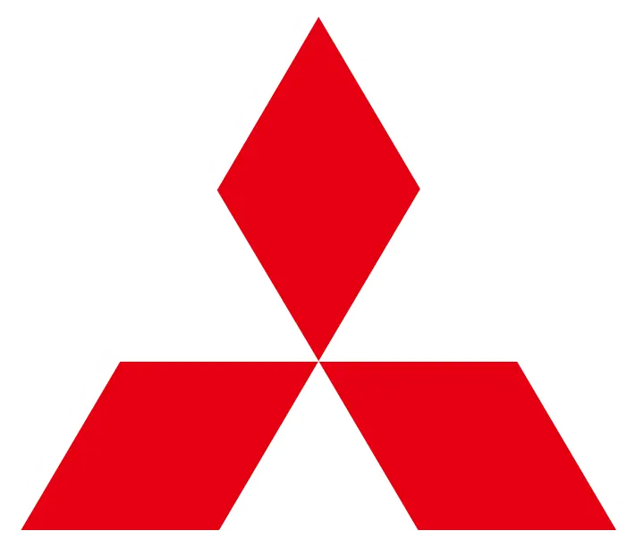Red Iconic Mitsubishi Logo