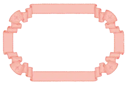 Pink Ribbon Frame for Decoration