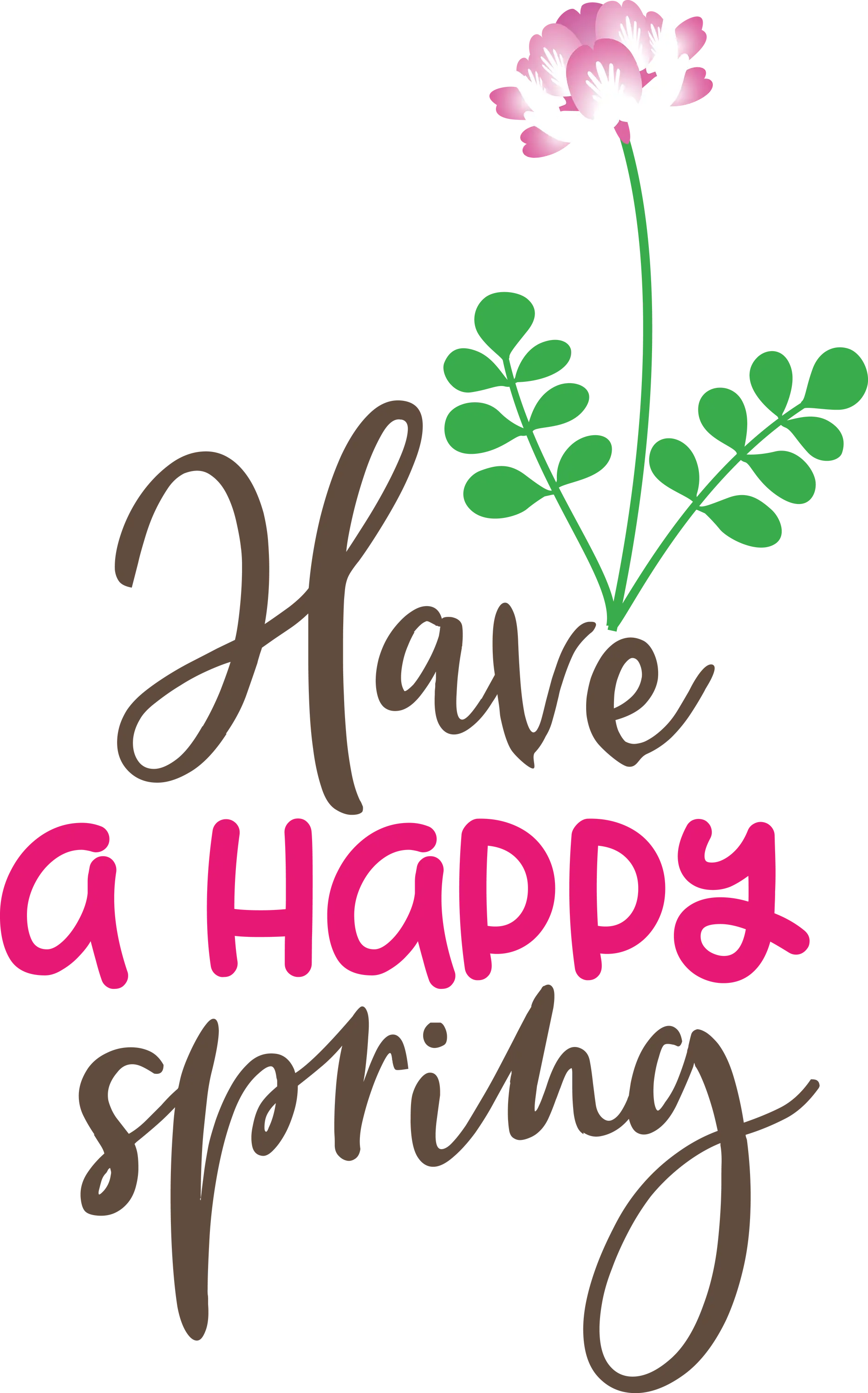 Have a Happy Spring with Delicate Flower Design