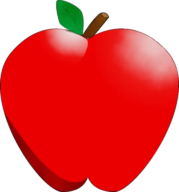 Red Apple Fruit Illustration