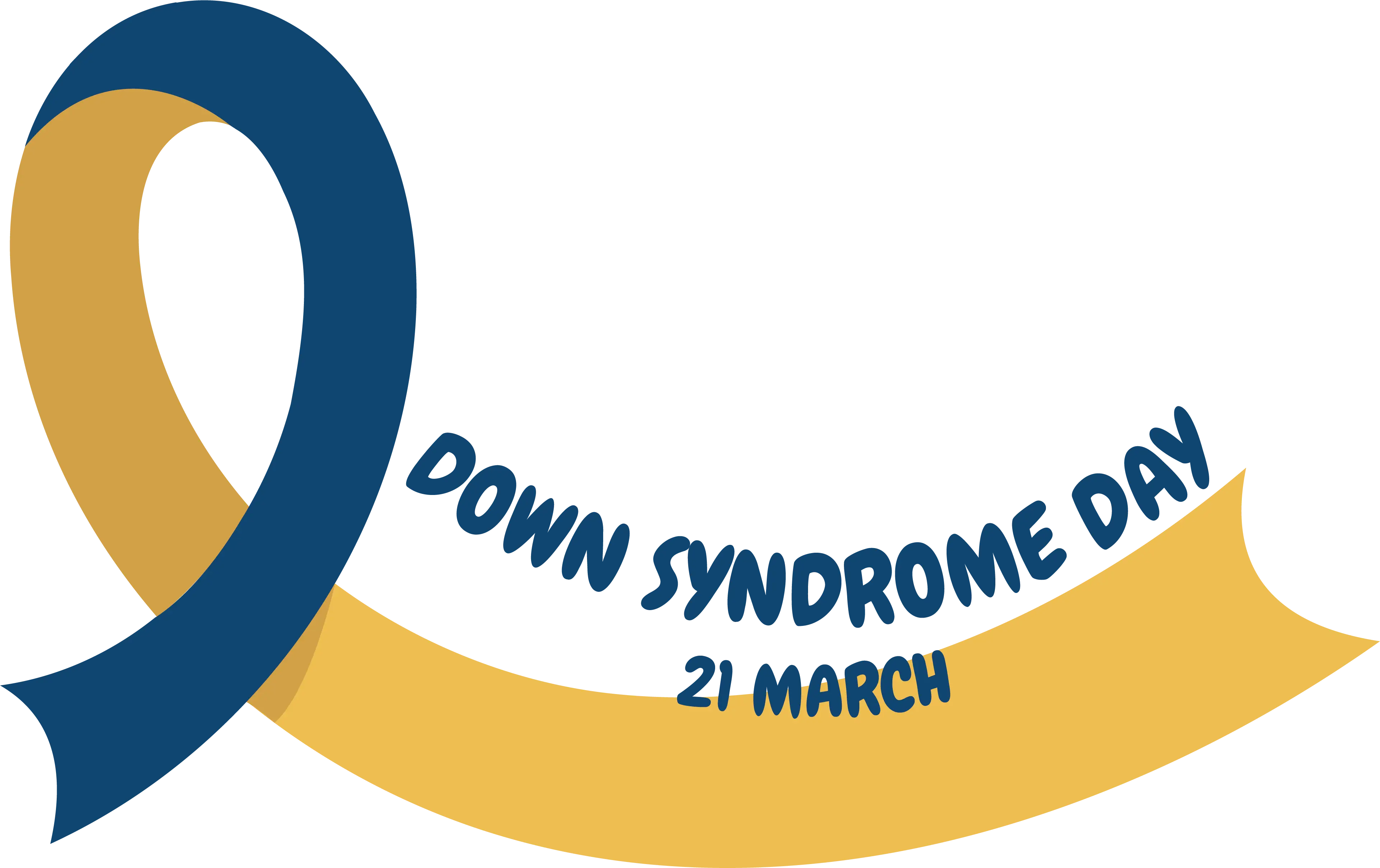 Ribbon for Down Syndrome Day