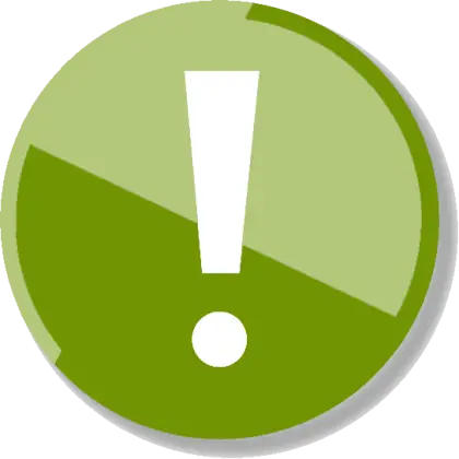 Green Exclamation Mark Symbol