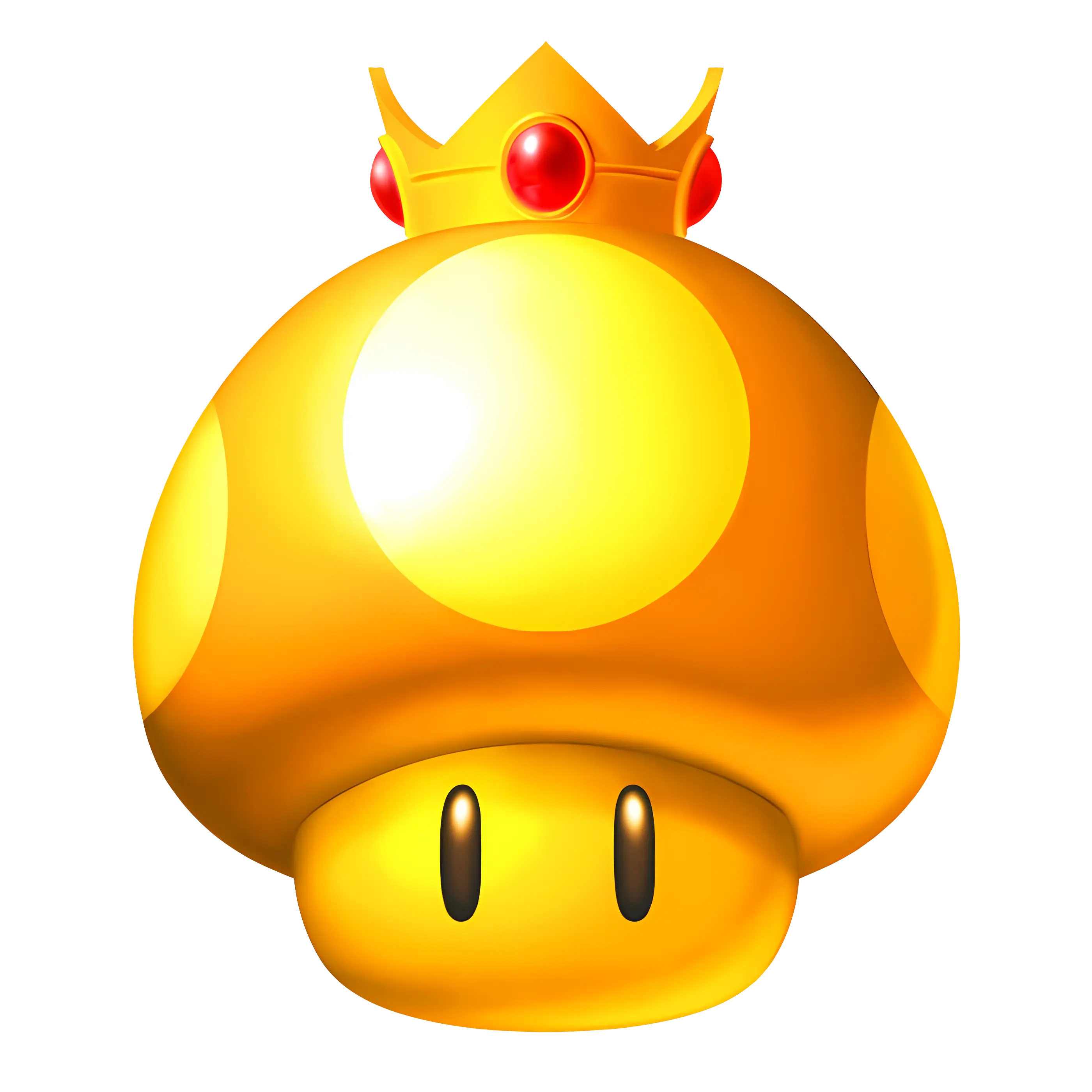 Golden Mushroom with Crown