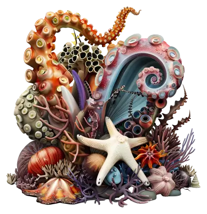 Colorful Underwater Creatures