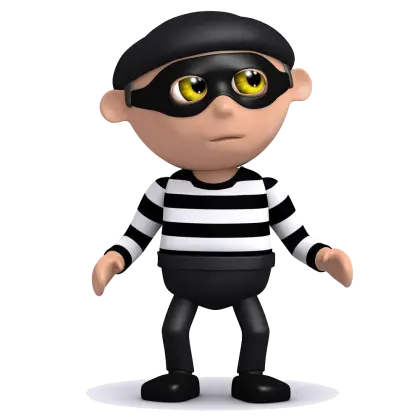 Cartoon Thief Character