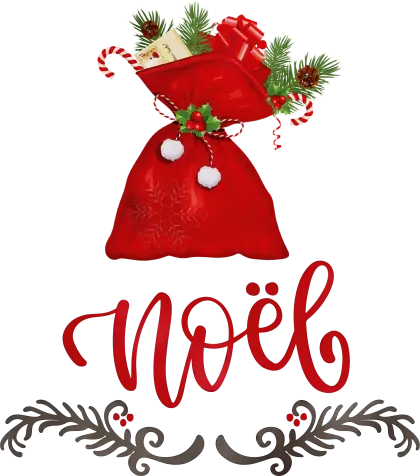 Red Sack NoÃ«l Decoration for Christmas
