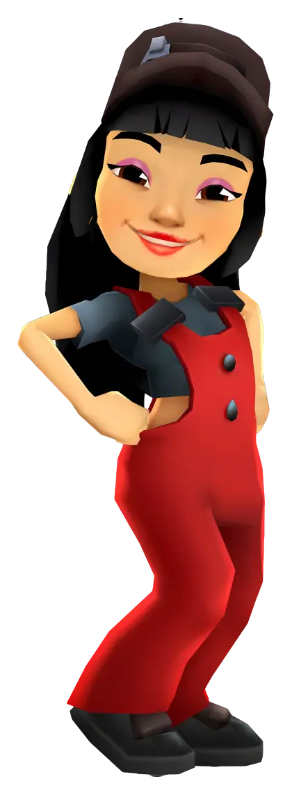 Girl in Red Outfit