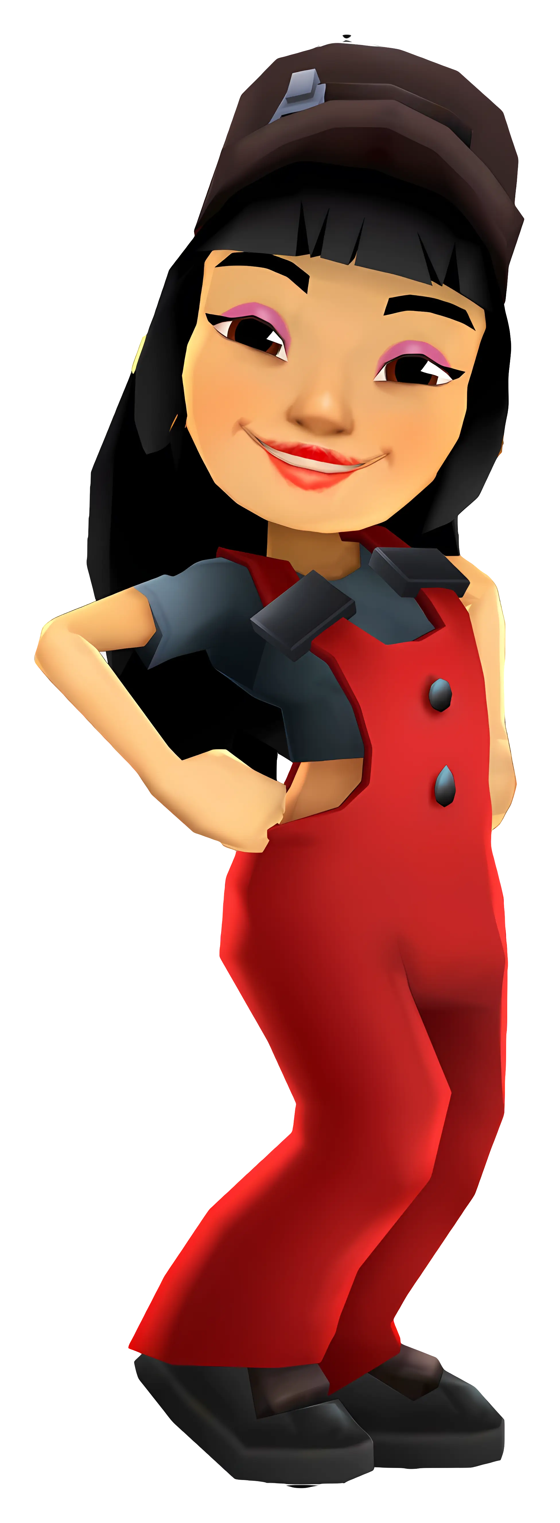 Girl in Red Outfit