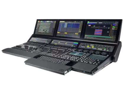 High-Tech Mixing Console for Music Production