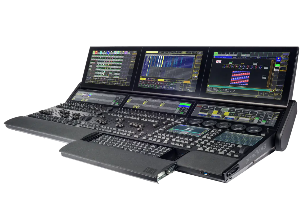 High-Tech Mixing Console for Music Production