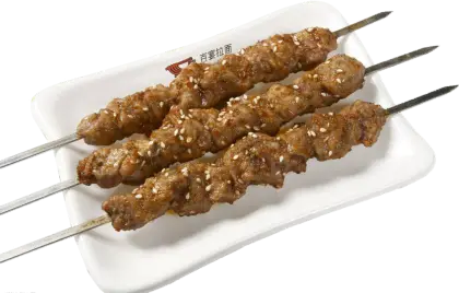 Delicious Grilled Skewers on Plate