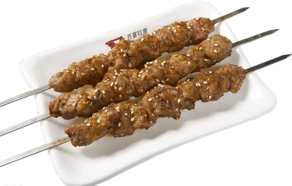Delicious Grilled Skewers on Plate