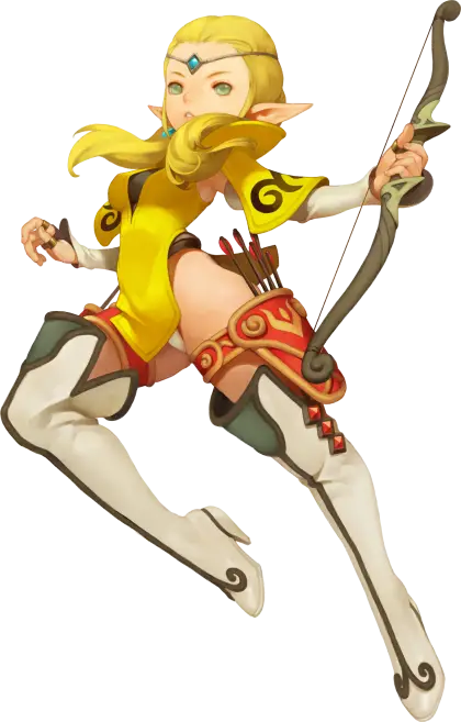 Elf Archer in Action