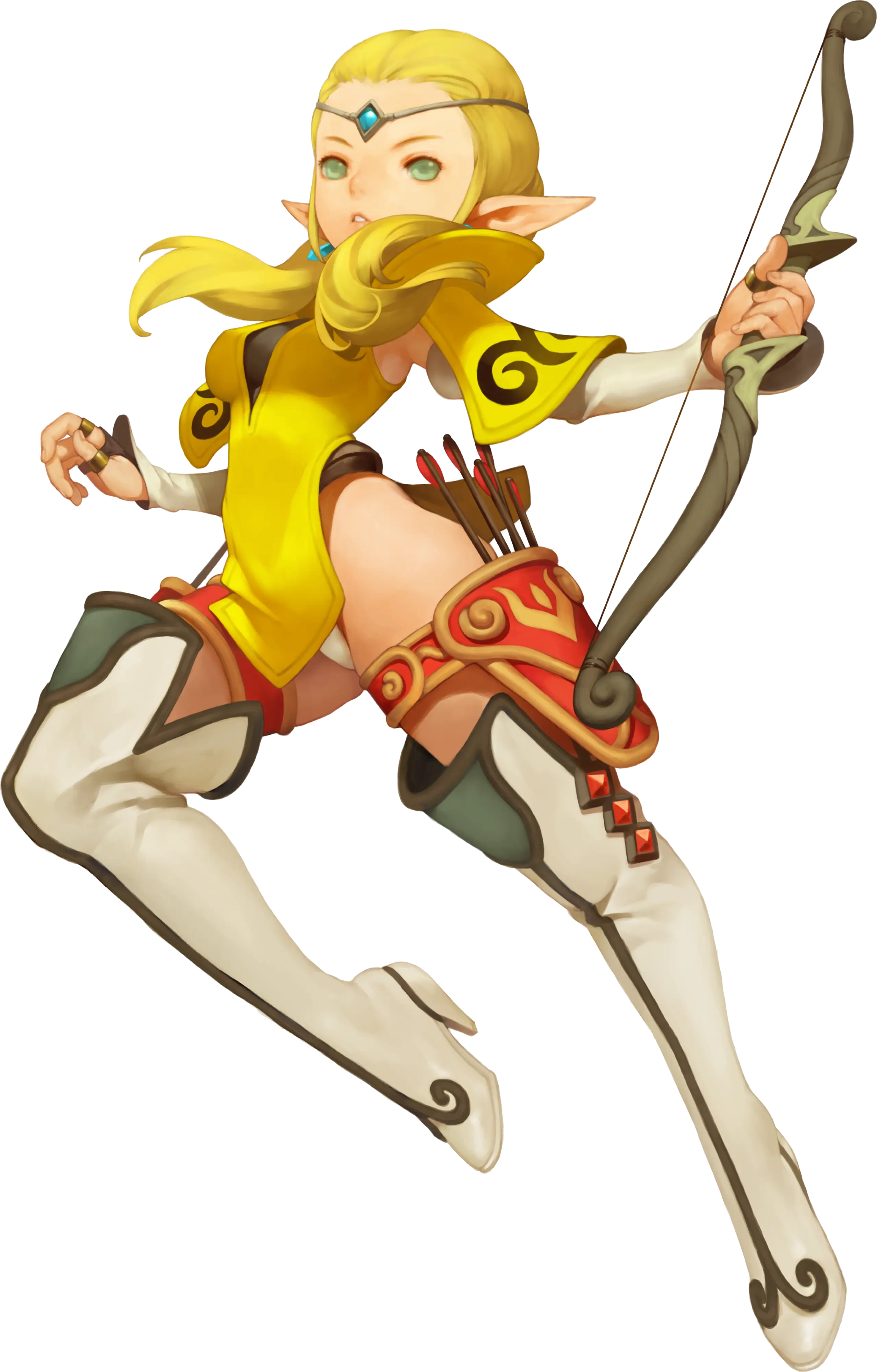 Elf Archer in Action