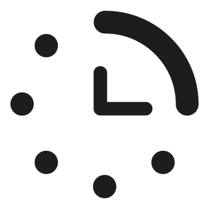 Minimalistic Clock Icon for Applications