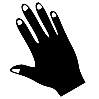 Black Hand Silhouette Illustration