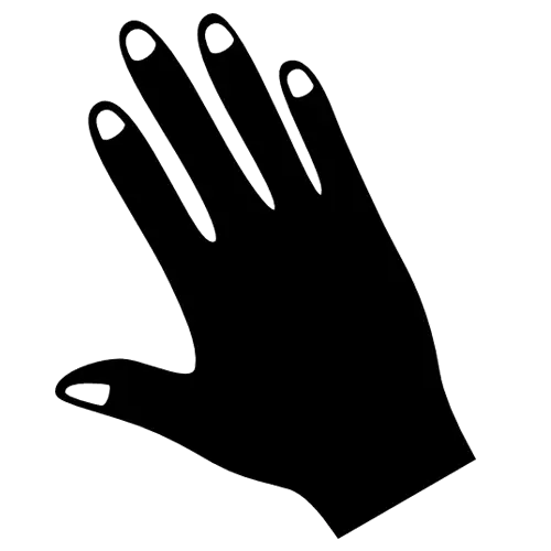Black Hand Silhouette Illustration