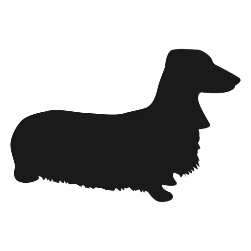 Black Silhouette of a Dachshund