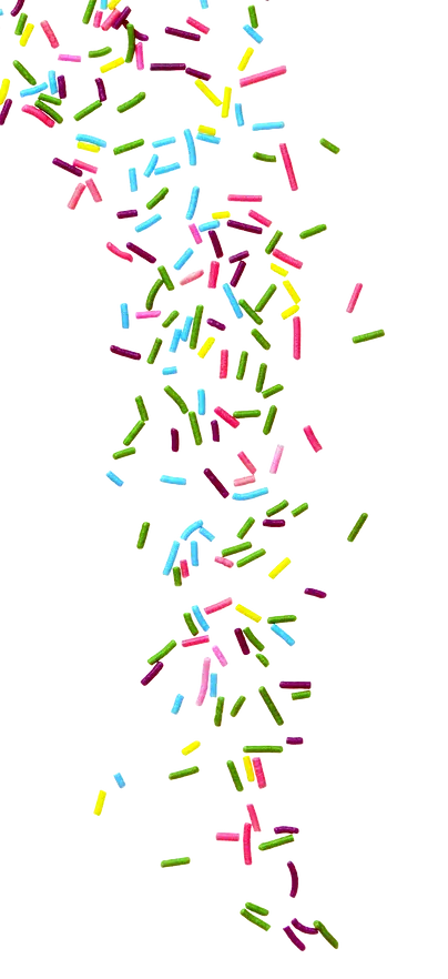 Colorful Confetti Sprinkles Illustration