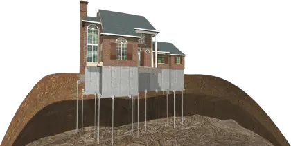 House Foundation with Piles