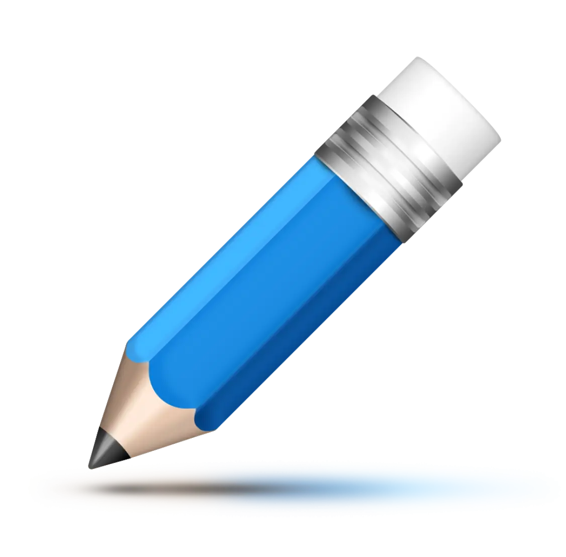 Blue Pencil with Eraser Cap