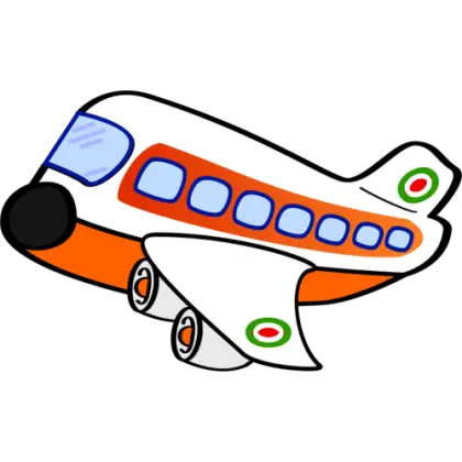 Cartoon Airplane Illustration