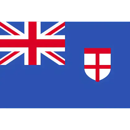 Blue and Red Flag with Union Jack