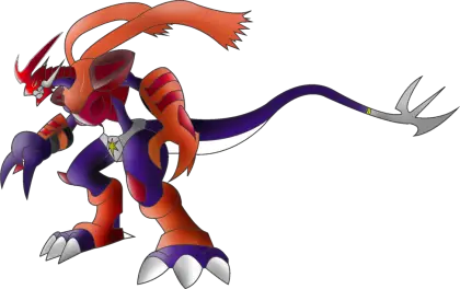 Dynamic Digital Monster Cartoon