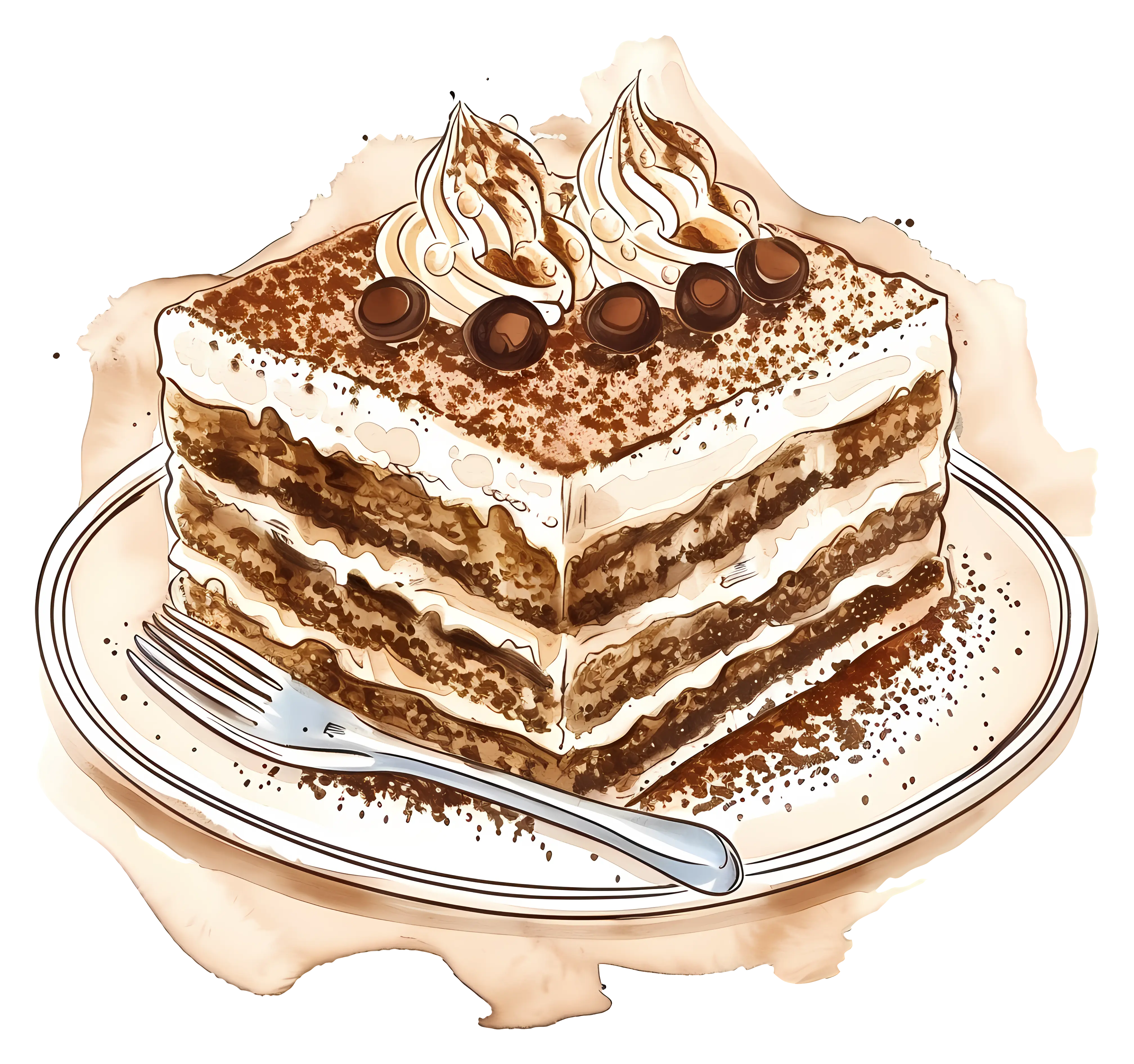 Delicious Layered Tiramisu Cake
