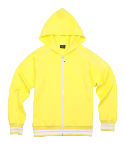 Bright Yellow Hoodie with Zipper