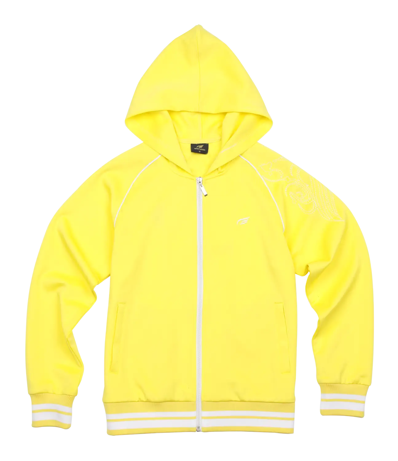 Bright Yellow Hoodie with Zipper