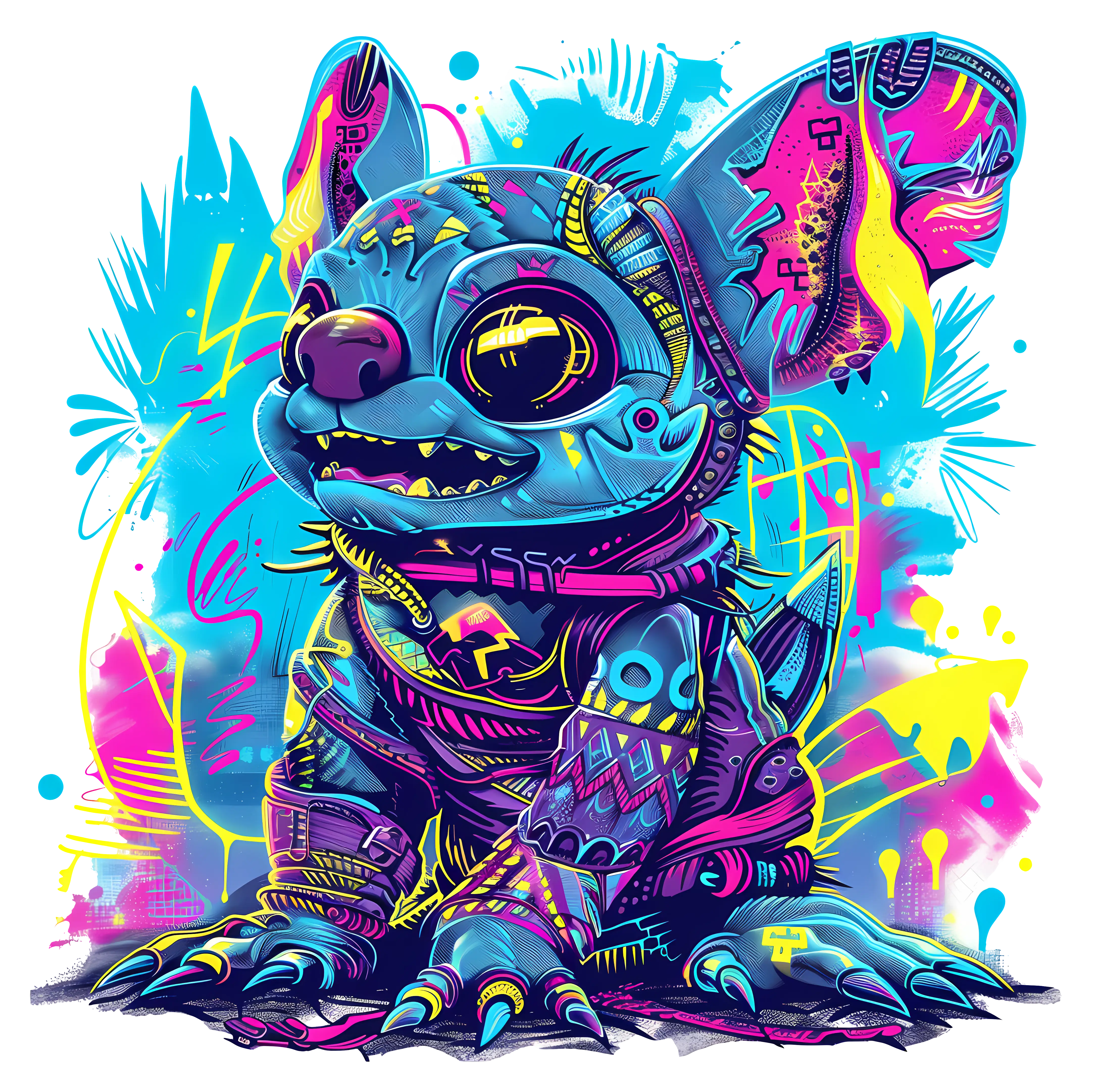 Colorful Neon Creature