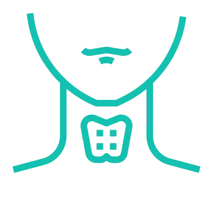 Thyroid Icon in Medical Illustration