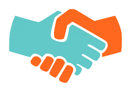 Colorful Handshake Symbol for Agreements