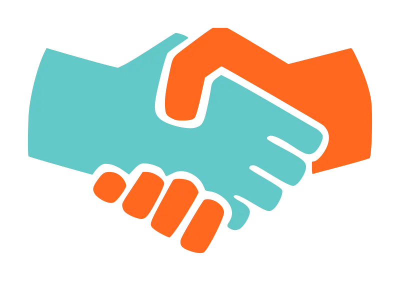 Colorful Handshake Symbol for Agreements