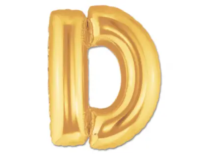 Gold Balloon Letter D