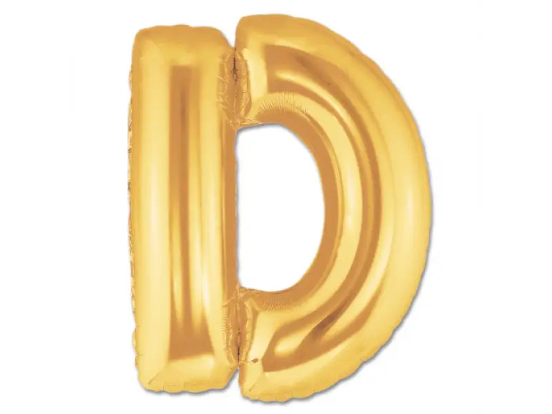 Gold Balloon Letter D