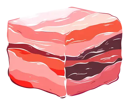 Raw Meat Slice