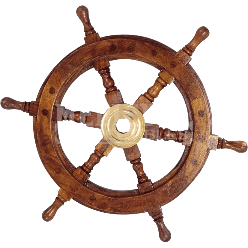 Wooden Ship Wheel for Nautical Decor