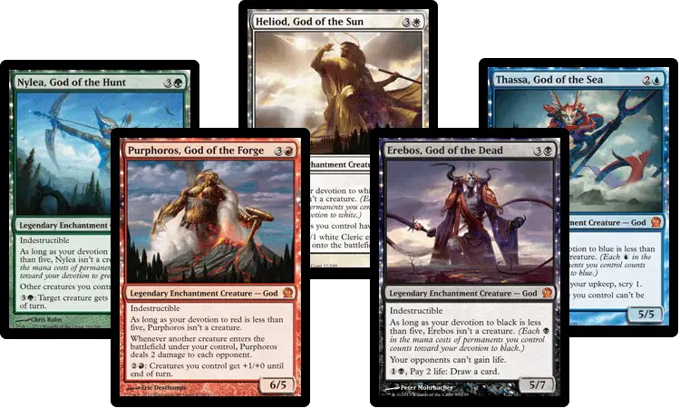 Assorted Trading Cards with Fantasy Themes