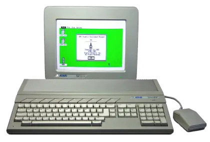 Retro Computer and Monitor Setup