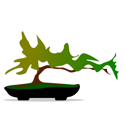 Green Bonsai Tree Design