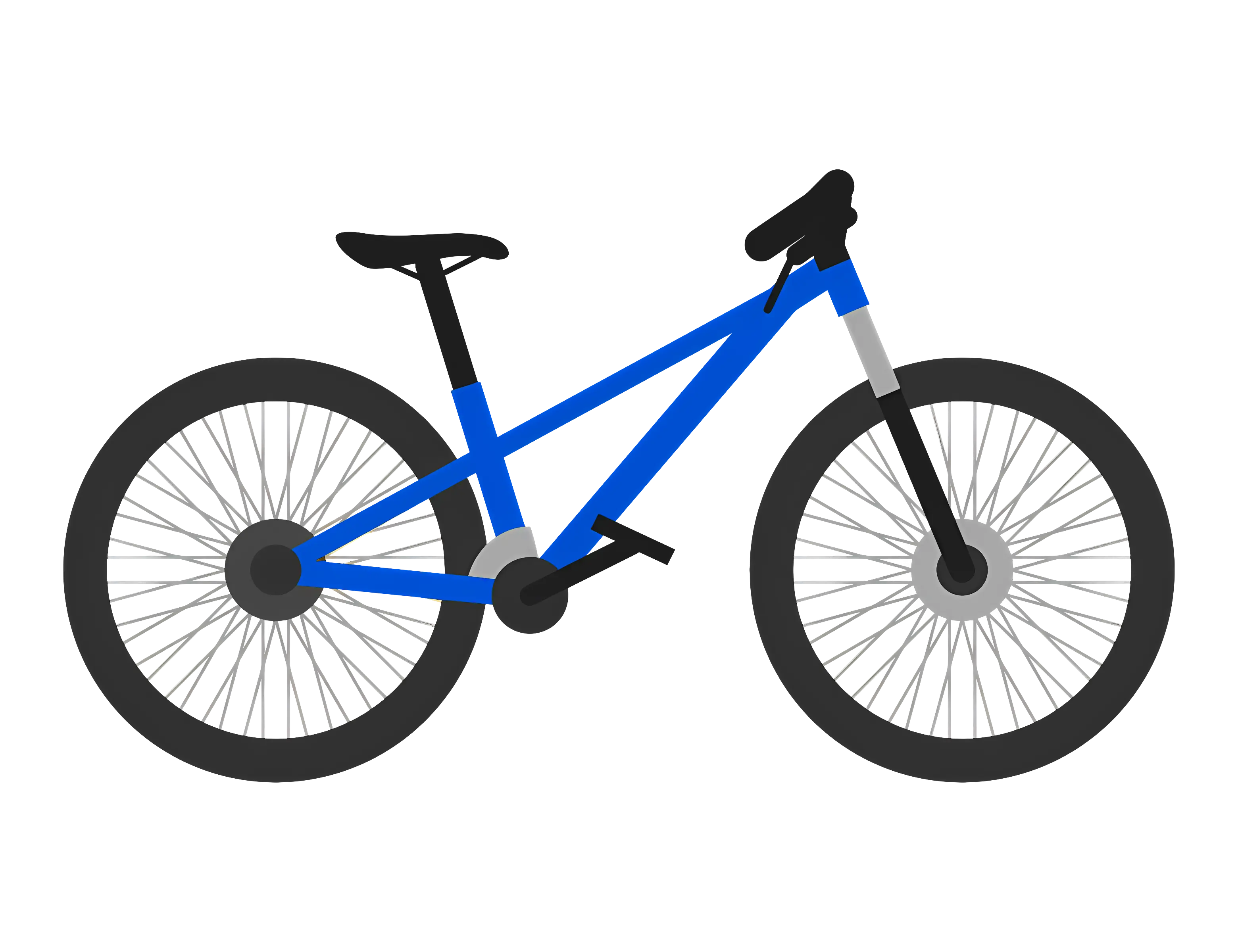 Blue Bicycle Illustration