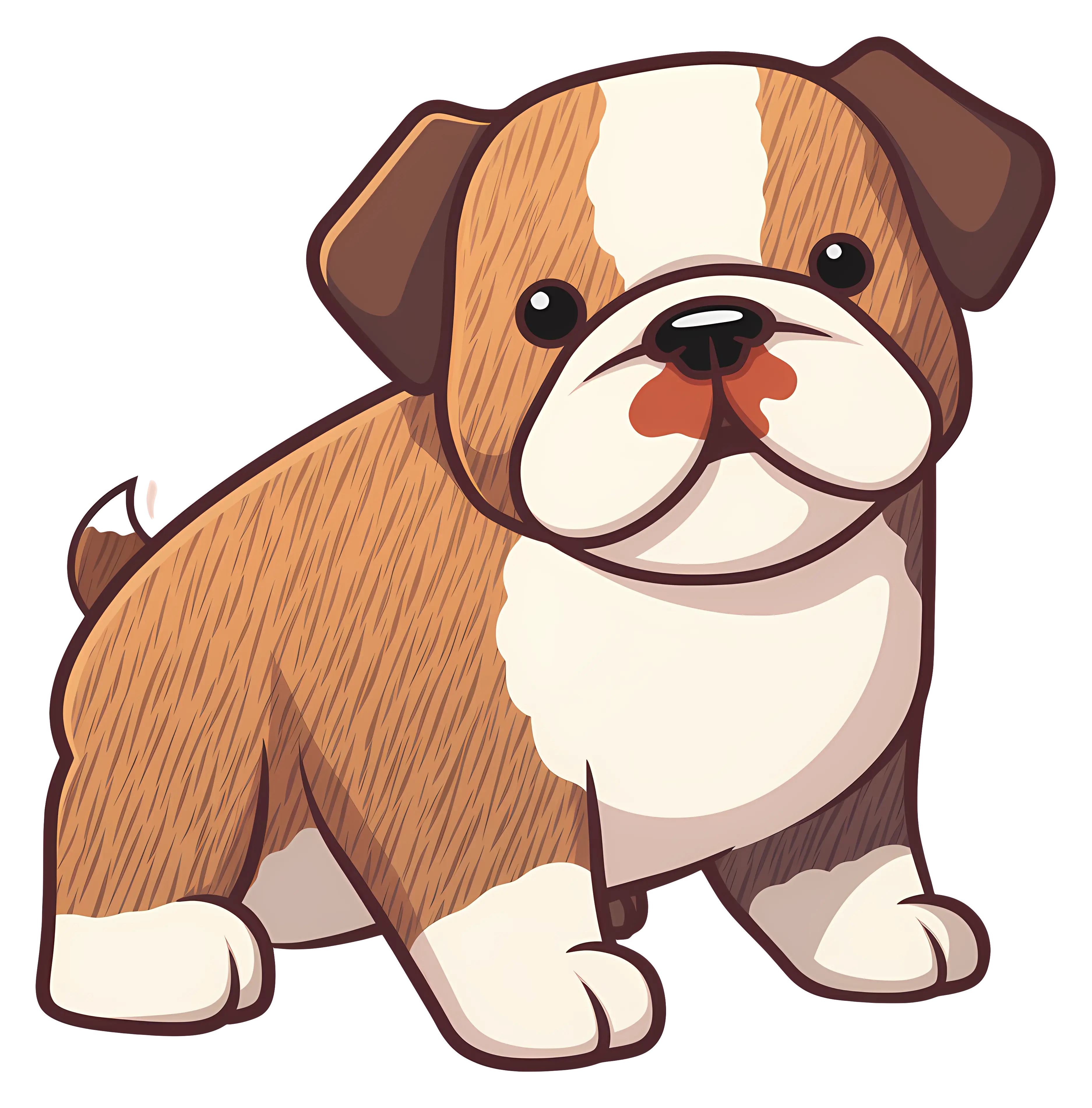 Second Cartoon Bulldog Puppy