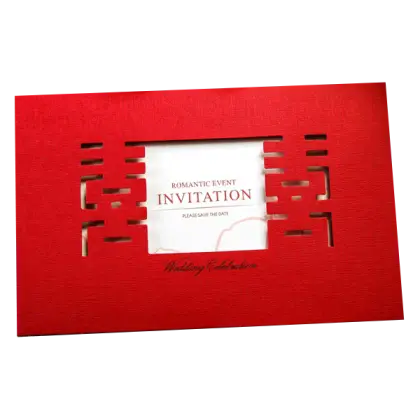 Red Wedding Invitation Card