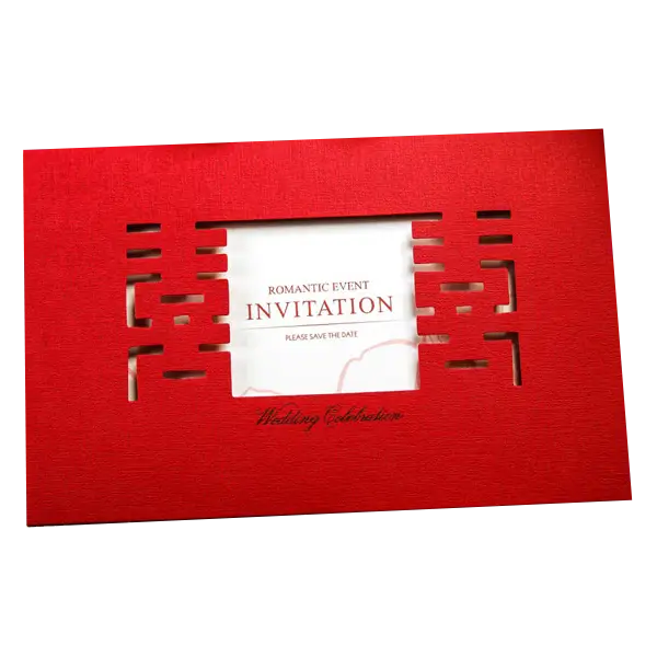 Red Wedding Invitation Card